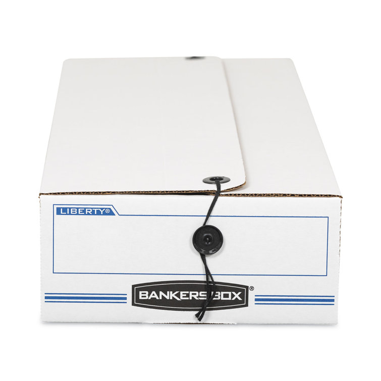 BANKERS BOX Liberty Check/Deposit Slip Storage Box, 9 x 23 x 4, WE